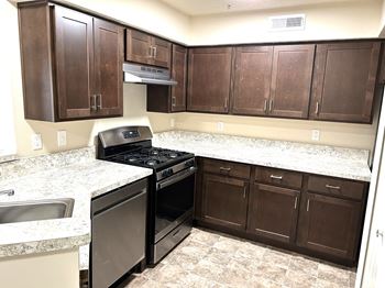 Mocha cabinets
